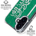 Saudi Arabia Flag Distressed iPhone 17 Clear Case